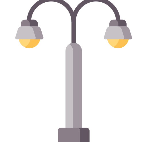 simbolo lampada stradale